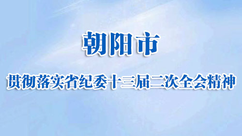 朝阳市贯彻落实省纪委十三届二次全会精神