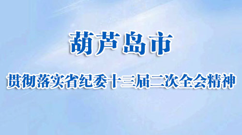 葫芦岛市贯彻落实省纪委十三届二次全会精神